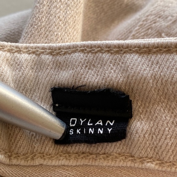 Vince Dylan Deconstructed Latte Skinny Ankle Jeans - Picture 14 of 16